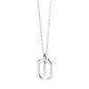 PDPAOLA Mini Letter I Silver Necklace Silver Mittellange Halskette
