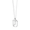 PDPAOLA Mini Letter J Silver Necklace Silver Mittellange Halskette