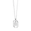 PDPAOLA Mini Letter M Silver Necklace Silver Mittellange Halskette