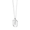 PDPAOLA Mini Letter R Silver Necklace Silver Mittellange Halskette