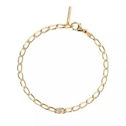PDPAOLA Letter F Bracelet Gold Armband