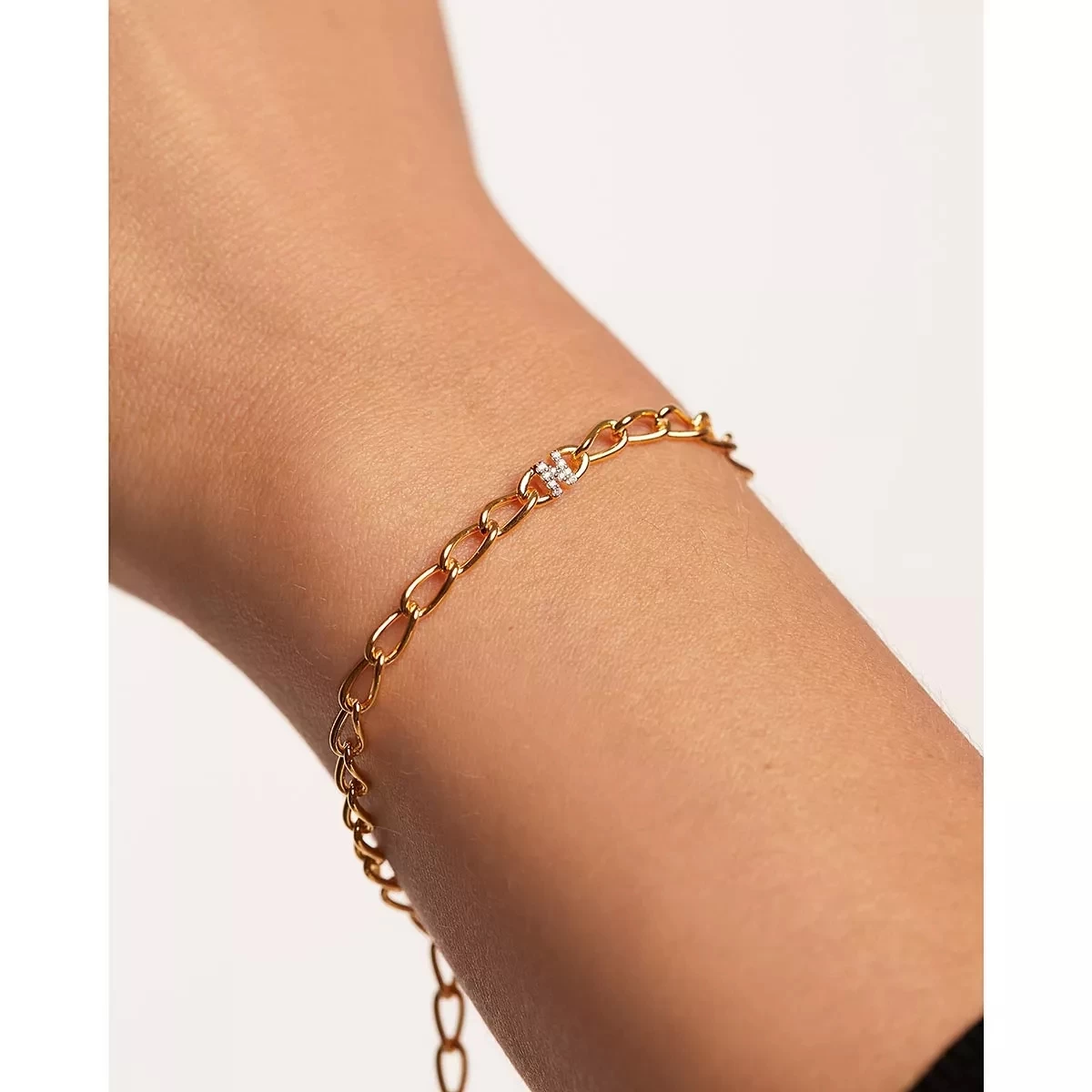 PDPAOLA Letter N Bracelet Gold Armband - Image 2
