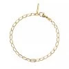 PDPAOLA Letter R Bracelet Gold Armband