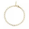 PDPAOLA Letter V Bracelet Gold Armband
