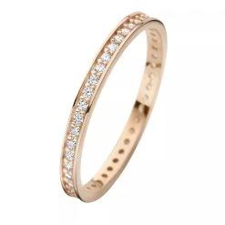 Isabel Bernard La Concorde Merle 14 Karat Ring With Zirconia Rosé Gold Eternityring