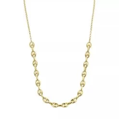Isabel Bernard Aidee Esmay 14 Karat Necklace With Chains Gold Kurze Halskette
