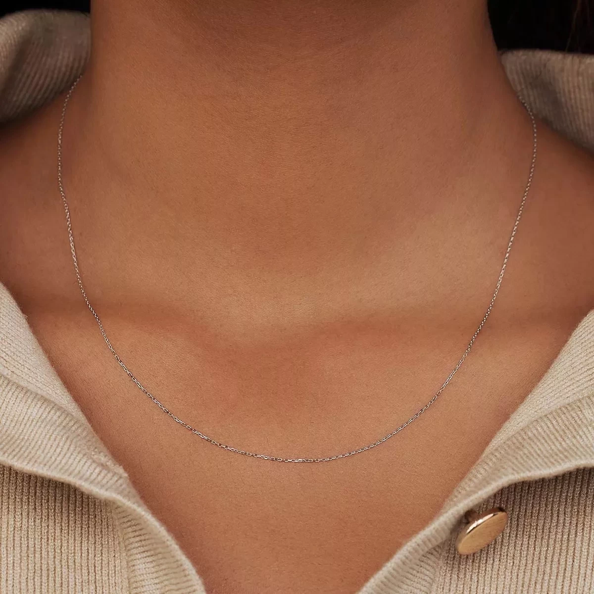 Isabel Bernard Saint Germain Nicole 14 Karat Necklace White Gold Kurze Halskette - Image 2