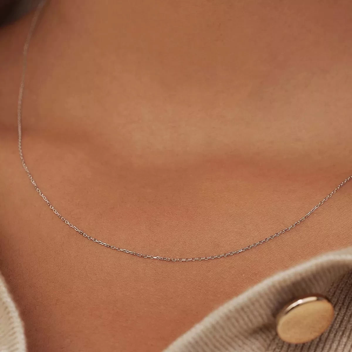 Isabel Bernard Saint Germain Nicole 14 Karat Necklace White Gold Kurze Halskette - Image 3