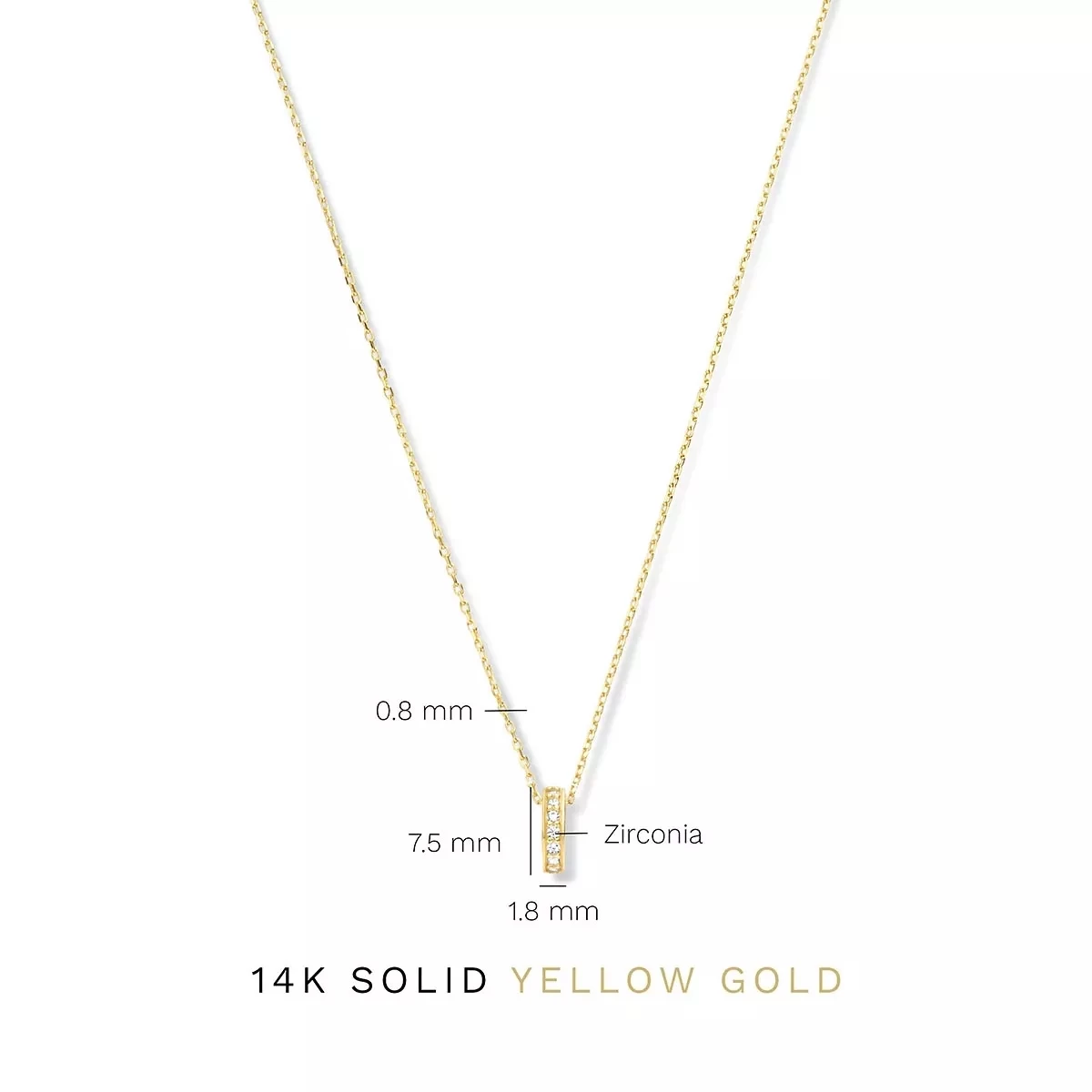 Isabel Bernard Le Marais Merle 14 Karat Necklace With Zirconia Gold Kurze Halskette - Image 9