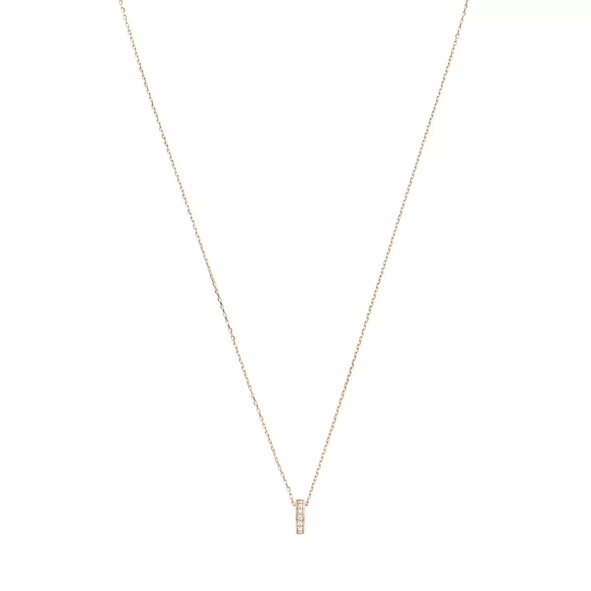 Isabel Bernard La Concorde Merle 14 Karat Necklace With Zirconia Rosé Gold Kurze Halskette