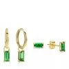 Isabel Bernard Cadeau D'Isabel 14 Karat Baguette Ear Party Gift S Gold Creole