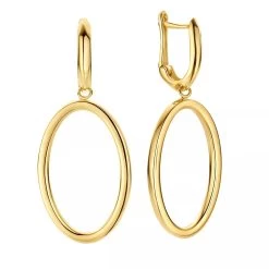 Isabel Bernard Aidee Annette 14 Karat Gold Link Drop Earrings Gold Ohrhänger