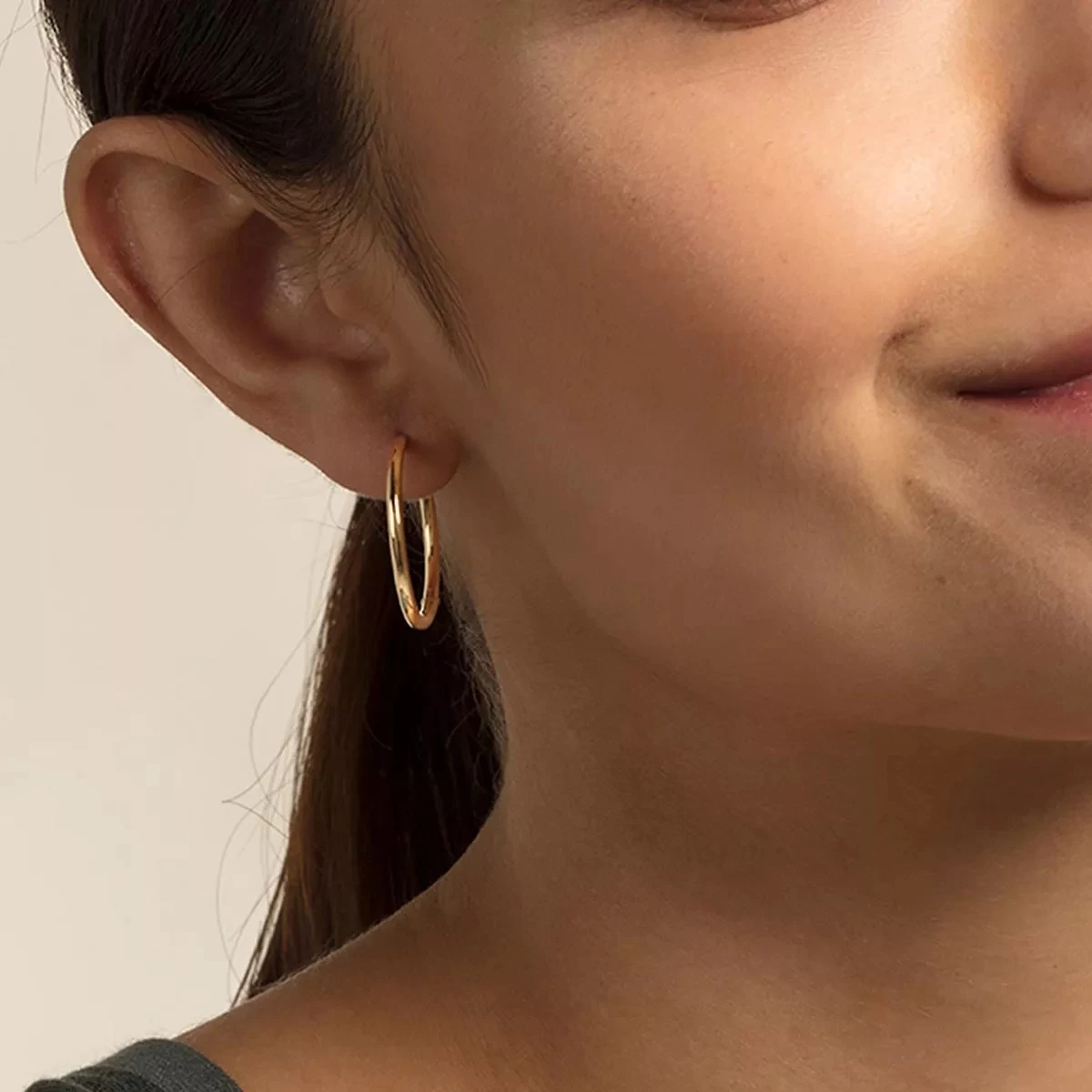 Thomas Sabo Hoop Earrings Yellow Gold Creole - Image 2