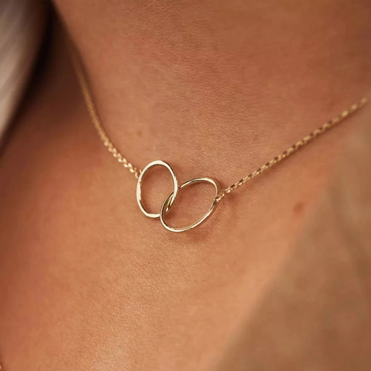 Isabel Bernard Le Marais Loulou 14 Karat Necklace With Rings Gold Mittellange Halskette - Image 2