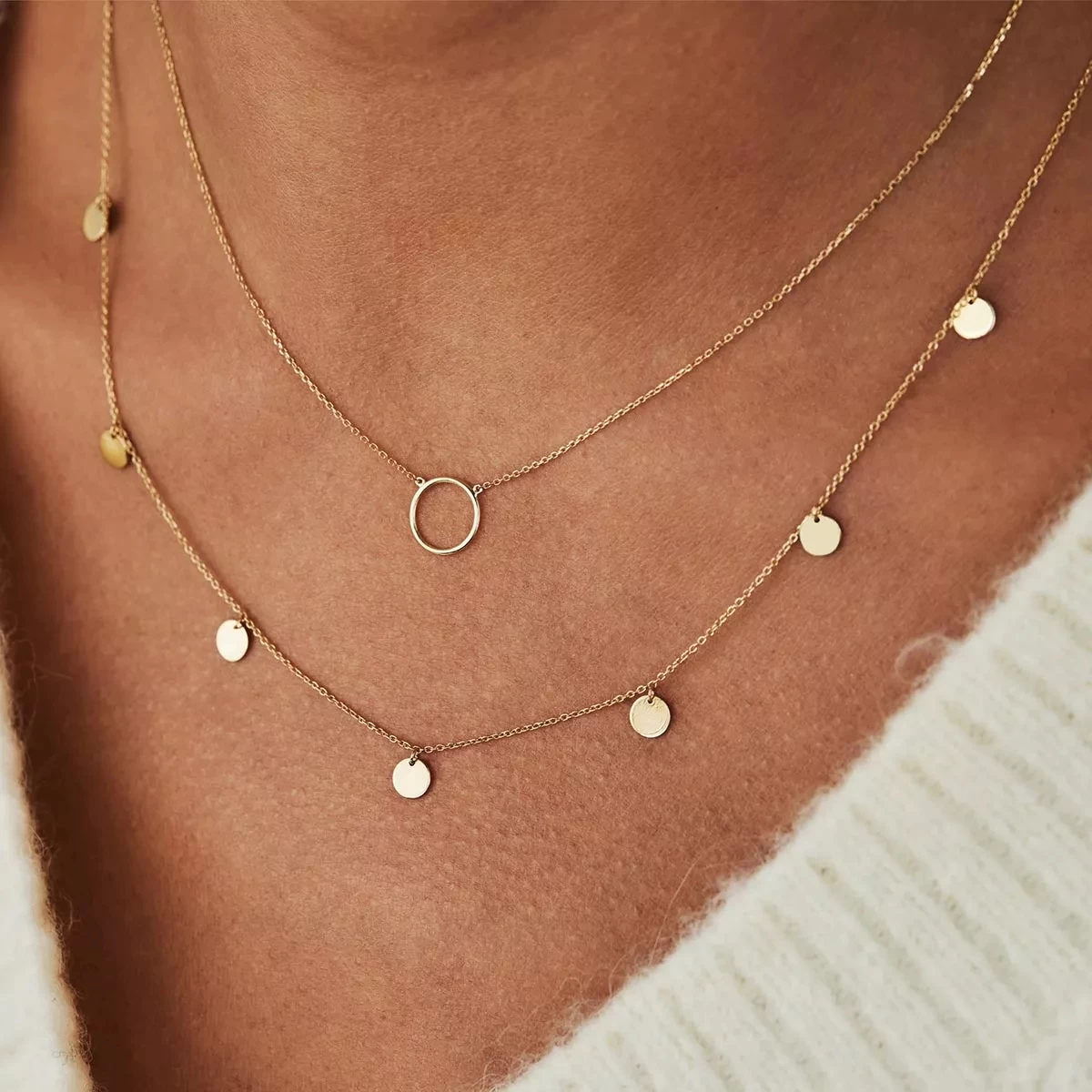 Isabel Bernard Monceau Olivia 14 Karat Necklace Ring With Ring Gold Mittellange Halskette - Image 2