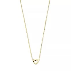 Isabel Bernard Belleville Amore 14 Karat Necklace With Heart Gold Mittellange Halskette