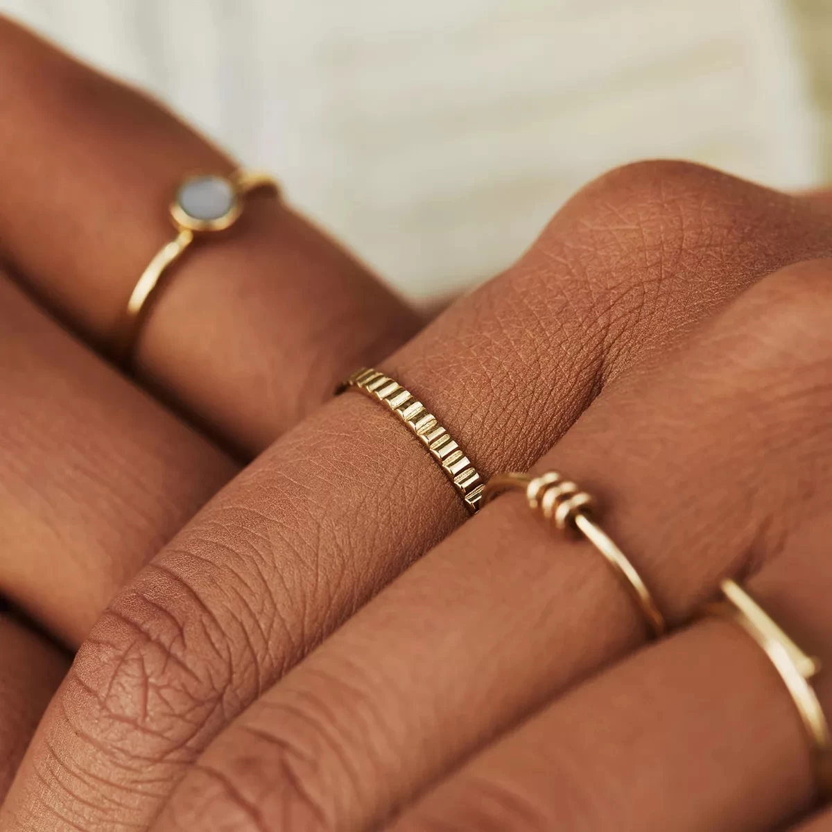 Isabel Bernard Le Marais Montgallet 14 Karat Ring Ribbed Gold Ring - Image 2