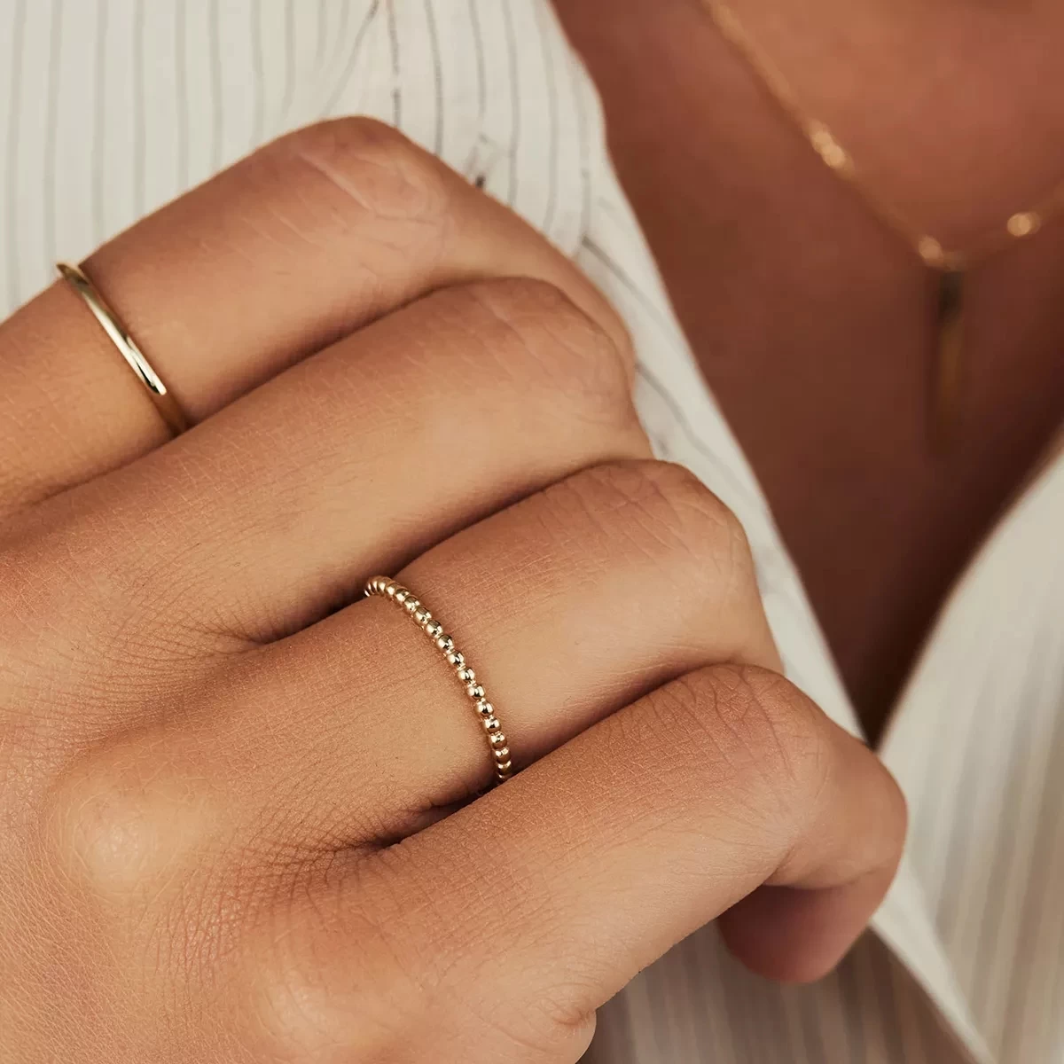 Isabel Bernard Asterope Dots 14 Karat Ring Gold Ring - Image 2