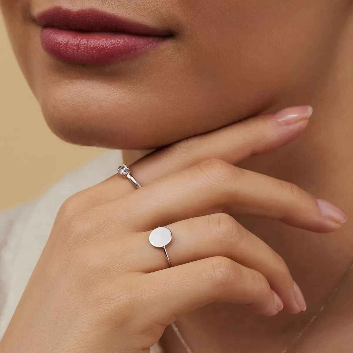 Isabel Bernard Saint Germain Adile 14 Karat Ring White Gold Ring - Image 2