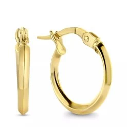 Isabel Bernard Le Marais Lina Barnabee 14 Karat Hoop Earrings Gold Creole