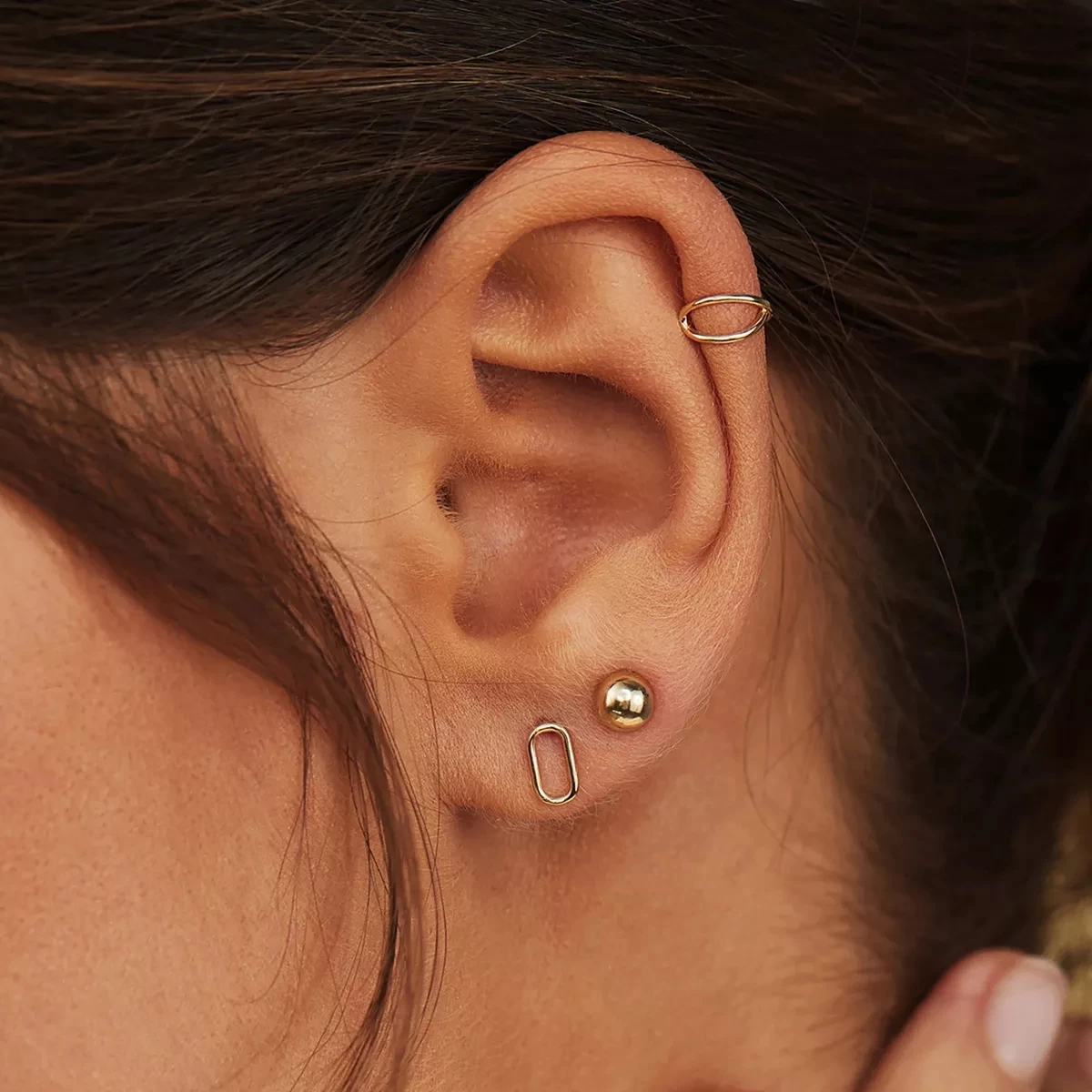 Isabel Bernard Le Marais Jaimie 14 Karat Ear Studs Link Gold Ohrstecker - Image 2