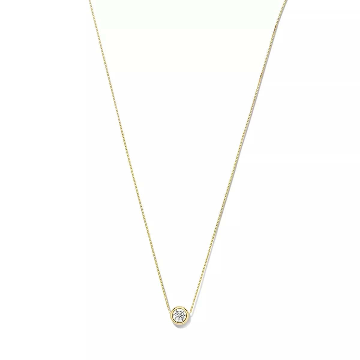 Isabel Bernard Le Marais Lison 14 Karat Necklace With Zirconia Gold Mittellange Halskette - Image 3