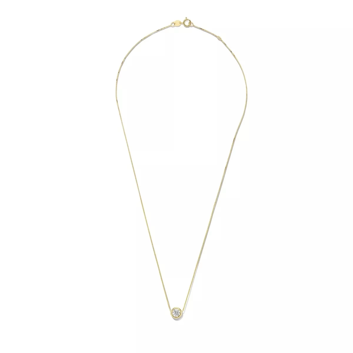 Isabel Bernard Le Marais Lison 14 Karat Necklace With Zirconia Gold Mittellange Halskette - Image 4