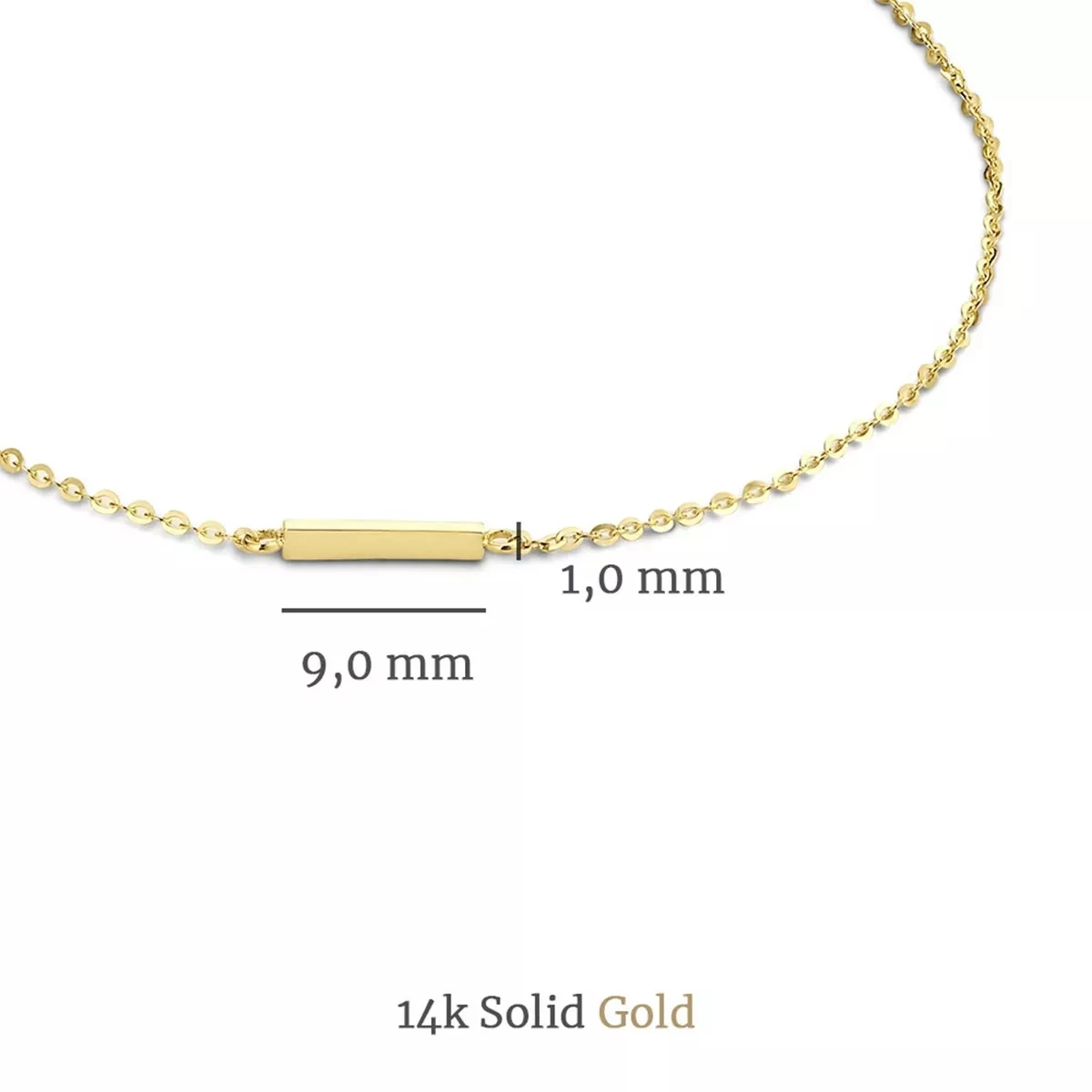 Isabel Bernard Le Marais Faustine 14 Karat Bracelet With Bar Gold Armband - Image 3