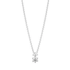 Rimini Due Necklace Sterling Silver Mittellange Halskette
