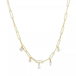 Rimini Necklace Yellow Gold Kurze Halskette