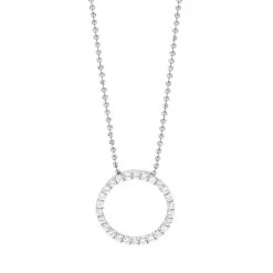 Biella Pendant And Chain 70 Cm Sterling Silver 925 Lange Halskette