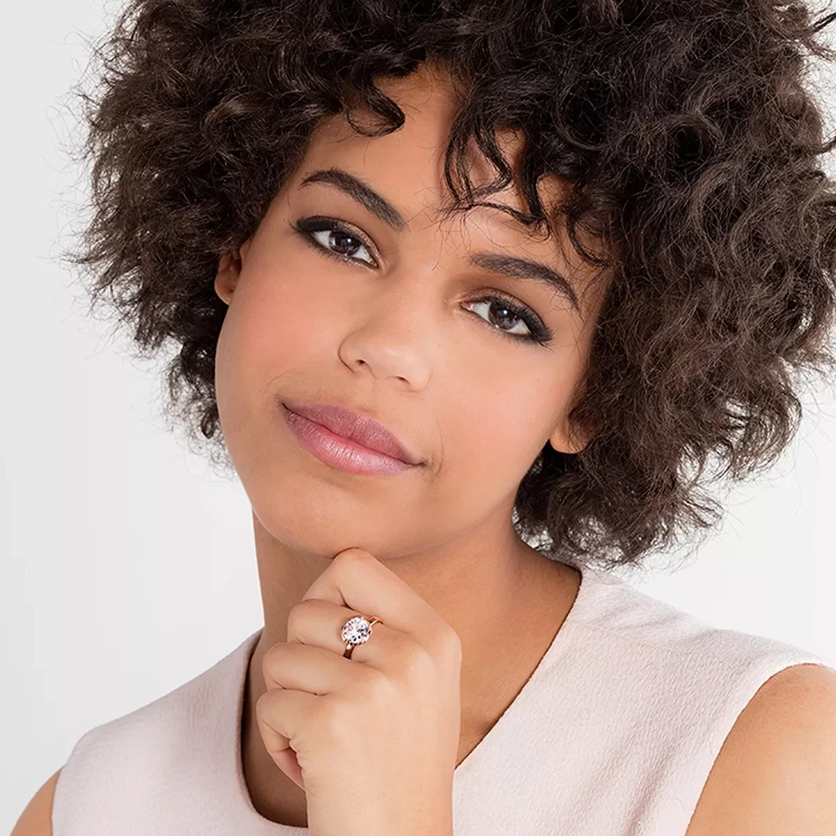 Thomas Sabo Solitaire Ring Signature Line Large Rose Gold White Solitärring - Image 2