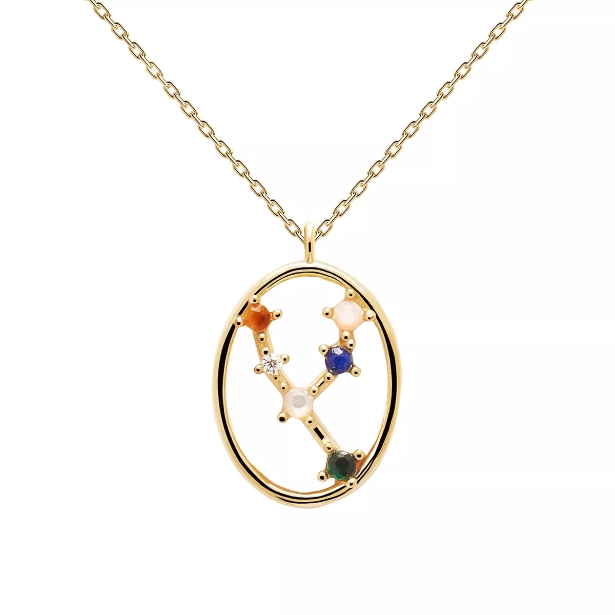 PDPAOLA Necklace TAURUS Yellow Gold Kurze Halskette