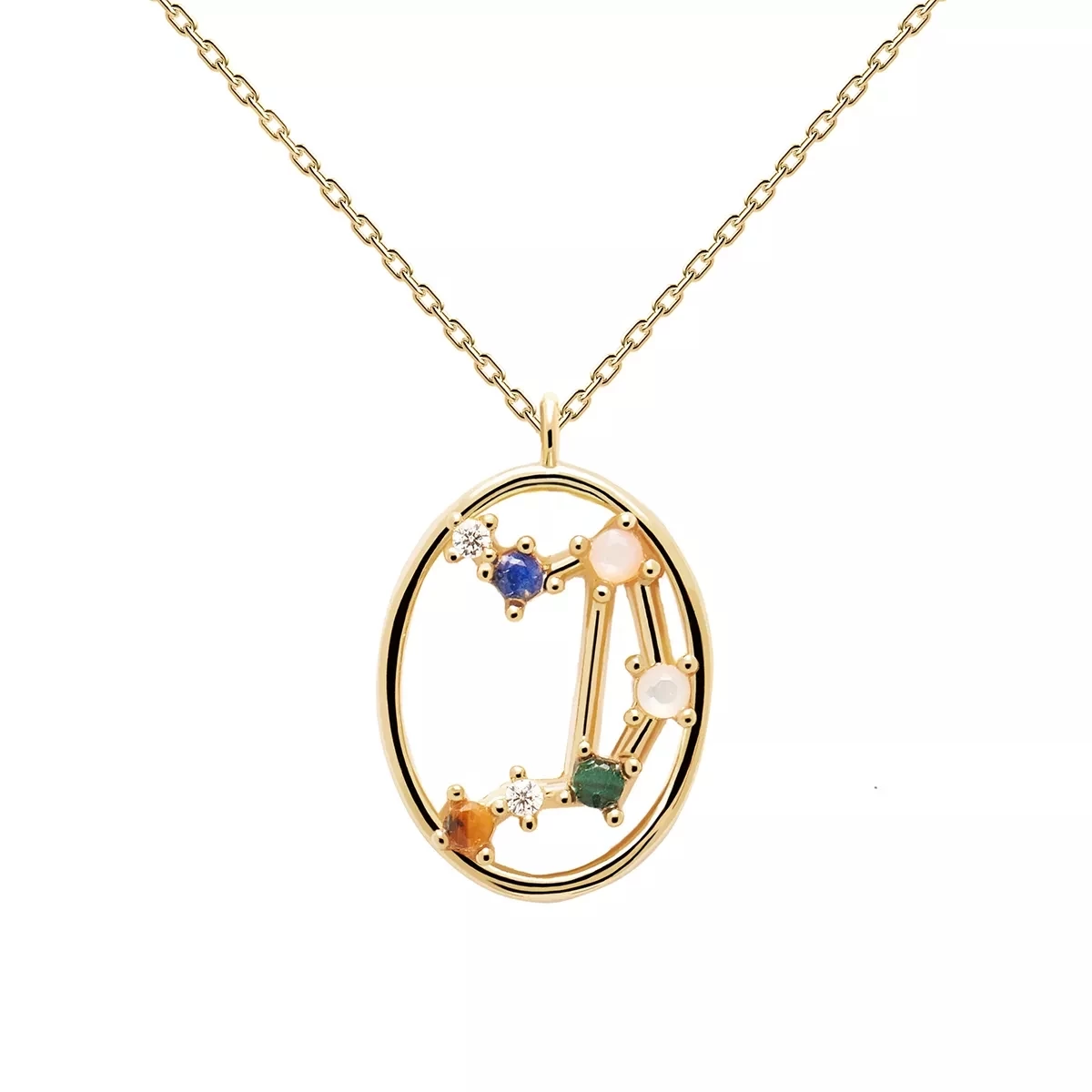 PDPAOLA Necklace LIBRA Yellow Gold Kurze Halskette