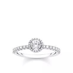 Thomas Sabo Ring White Stones Pearl White Cocktailring